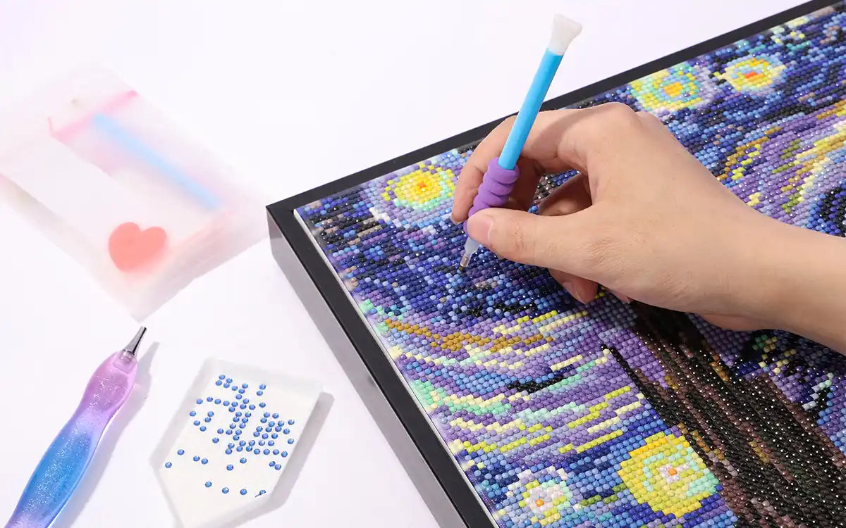 The Starry Night Full Drill Round Drill Diamond Painting Kit