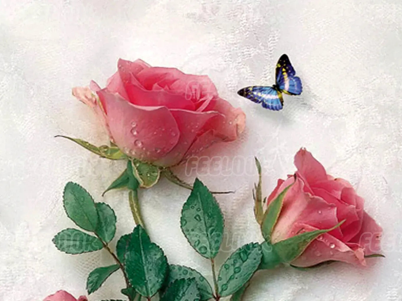 A soft pink rose, symbolizing self love, calm emotions, and mindful creativity through diamond art for adults - FEELOOK Art