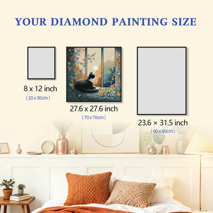 At Sunset diamond painting size comparison chart - FEELOOK Art
