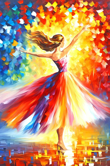 ballet dancer diamond painting full view