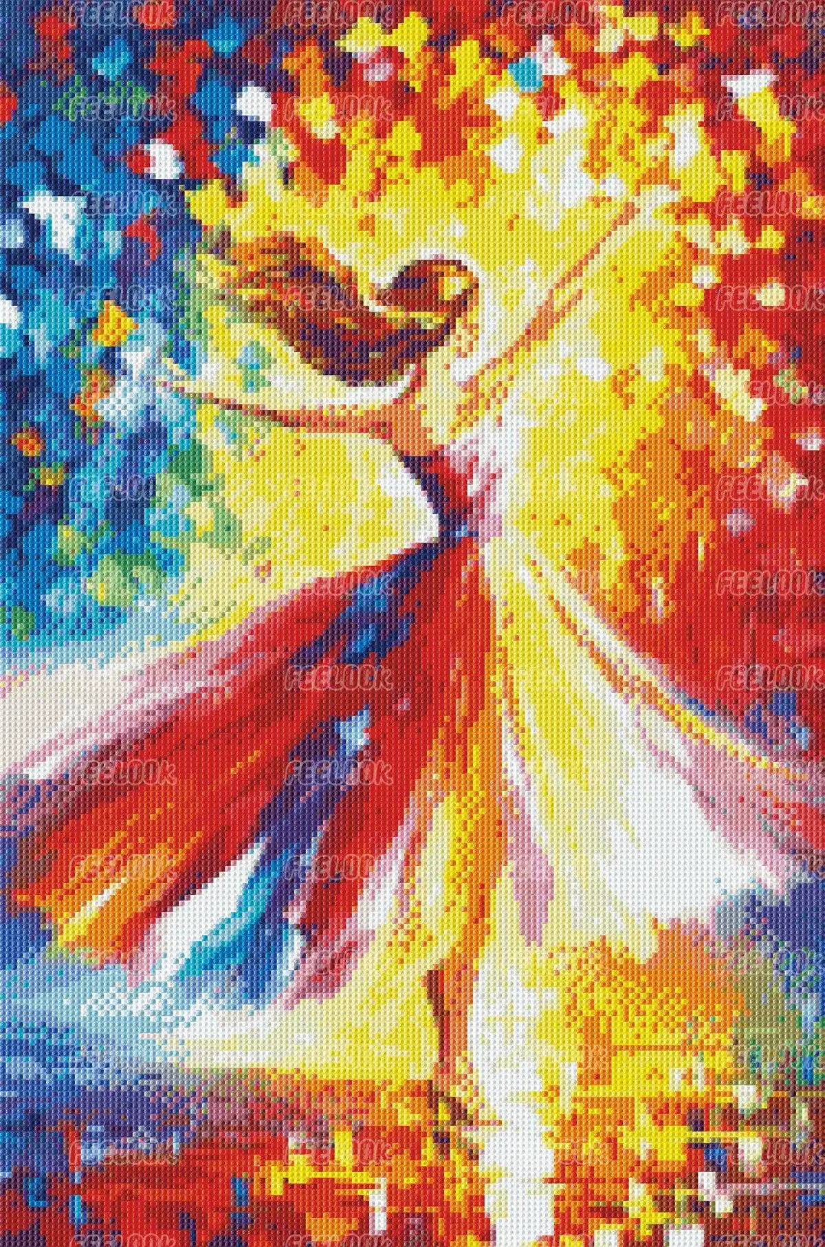 ballet dancer diamond painting rendered view