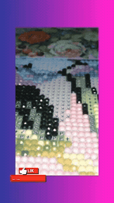 Customer adhesive test by Star featuring diamonds securely staying in place on the canvas, highlighting reliable adhesion, smooth placement, and long-lasting hold - FEELOOK Art