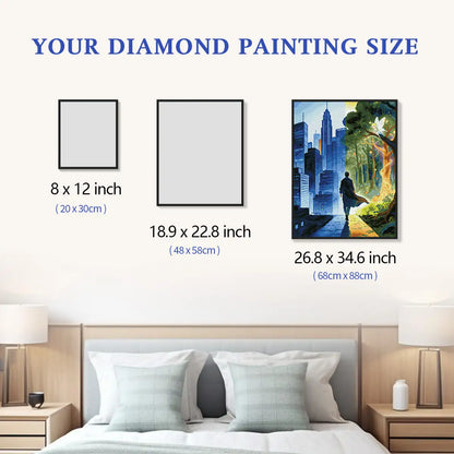 Comprehensive size guide for choosing the right diamond painting dimensions - FEELOOK Art
