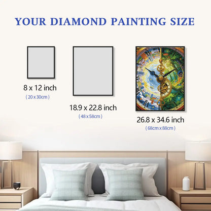 Clear size comparison chart for selecting your ideal canvas scale - FEELOOK Art