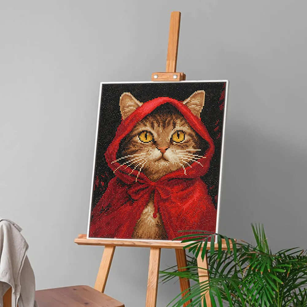 Framed diamond painting displayed in a cozy home setting, bringing art and warmth into daily life – FEELOOK Art
