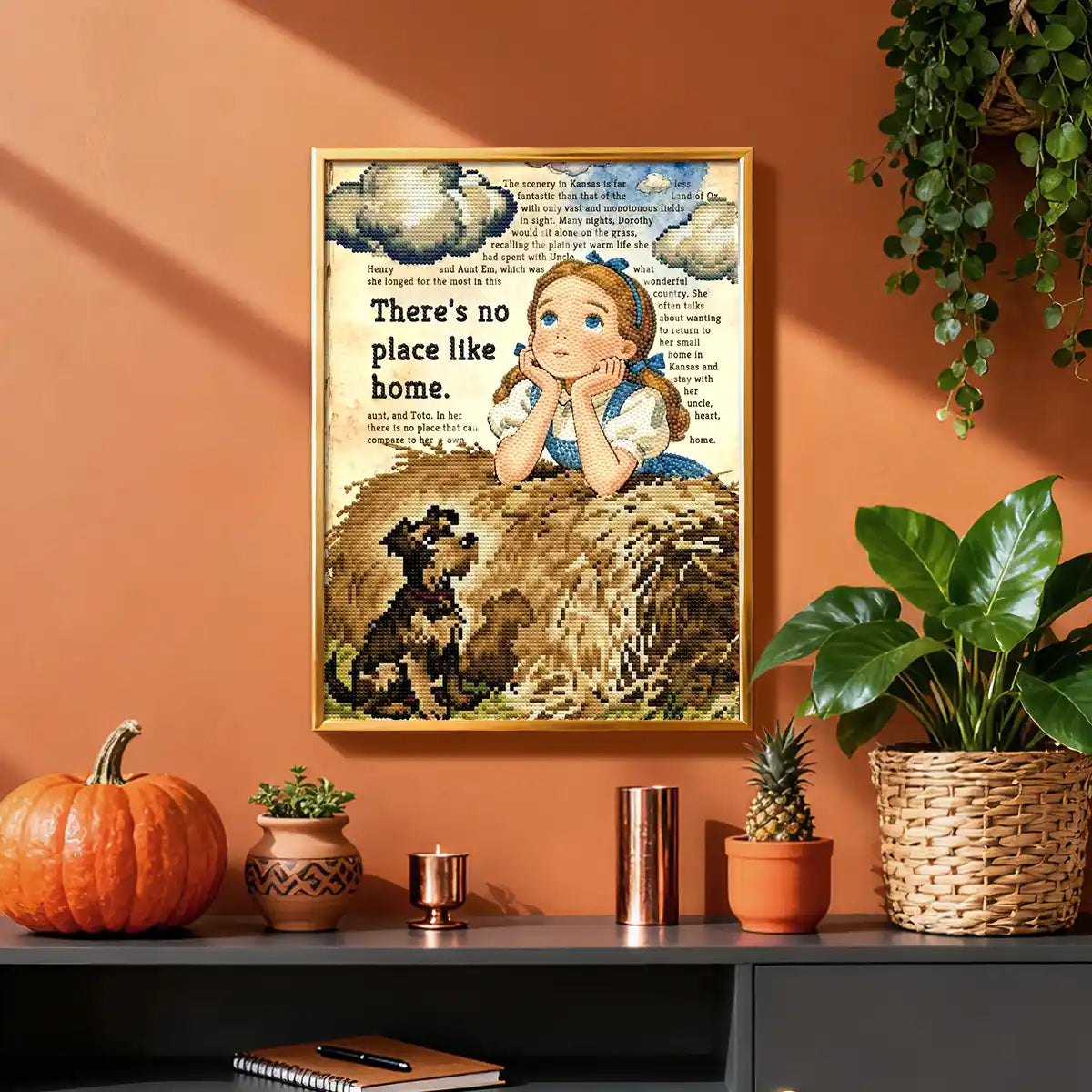 Soft and dreamy display of Dorothy diamond art, evoking nostalgia and classic fantasy storytelling – FEELOOK Art