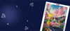 FEELOOK Art homepage banner with slogan When Tiny Sparks Become Masterpieces, representing creative transformation through diamond painting.