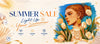 Diamond painting summer sale banner by FEELOOK Art featuring a floral portrait artwork, special drills, and seasonal promotions - FEELOOK Art
