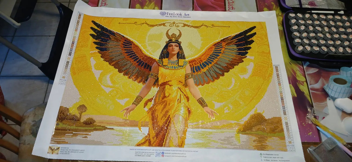  Egyptian goddess Isis diamond art UGC display - FEELOOK Art
