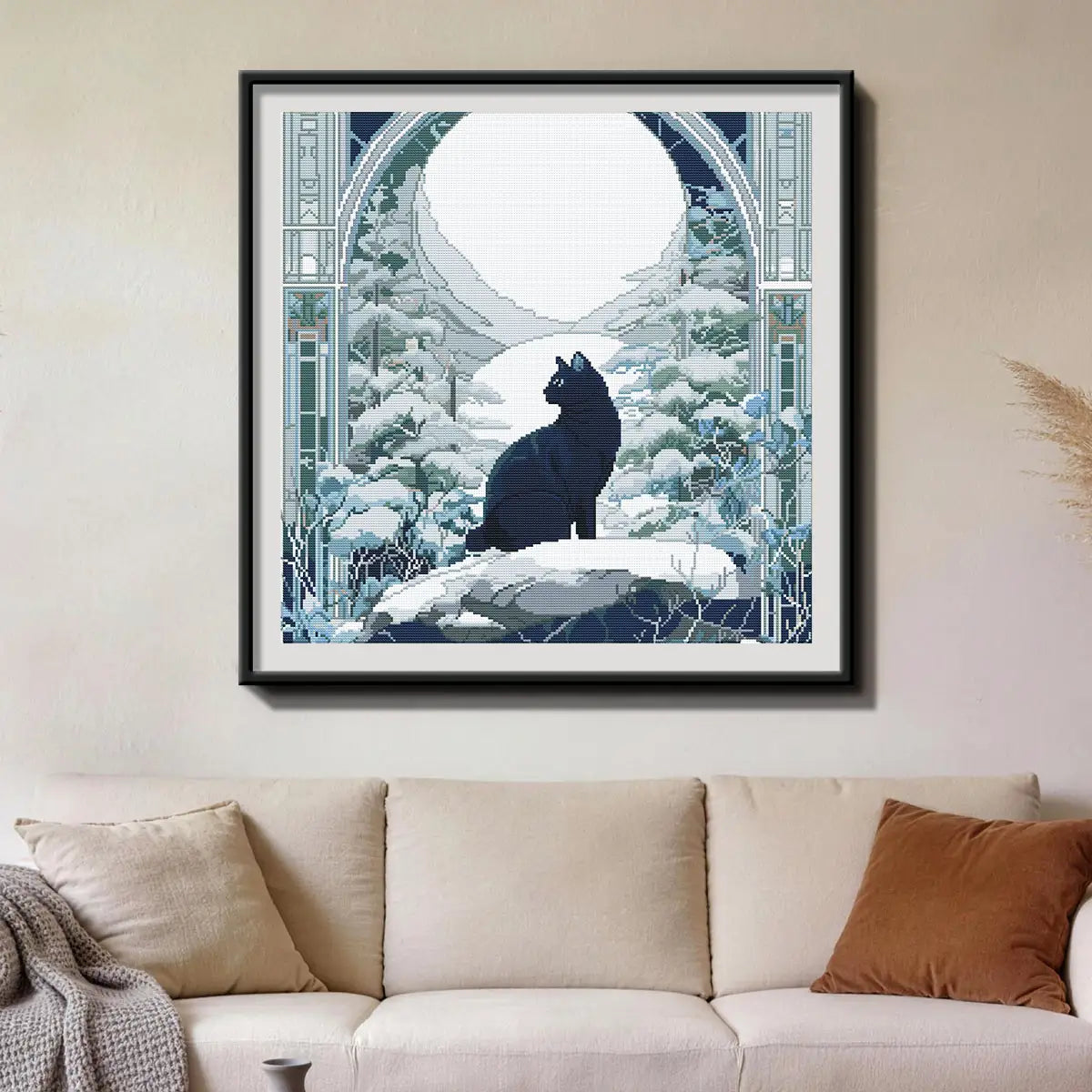 Ink Cat Diamond Painting Elevating Modern Home Decor - FEELOOK Art