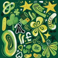 Hand-painted green lucky clover star diamond painting art - FEELOOK Art