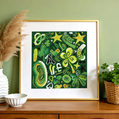 Cozy lucky diamond painting interior decor scene - FEELOOK Art