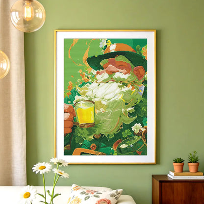 Lucky Sips Diamond Painting as Wall Art in Cozy Home Decor - FEELOOK Art
