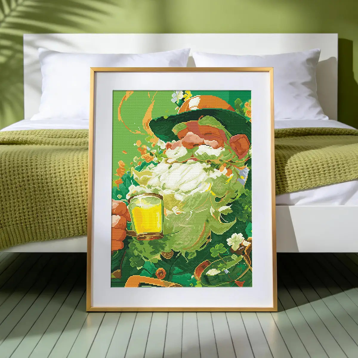 Lucky Sips Diamond Painting Elevating Festive Living Room Decor - FEELOOK Art