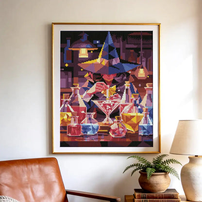 Mystic Alchemy Witch Art Diamond Painting for Creative Space Decor - FEELOOK Art