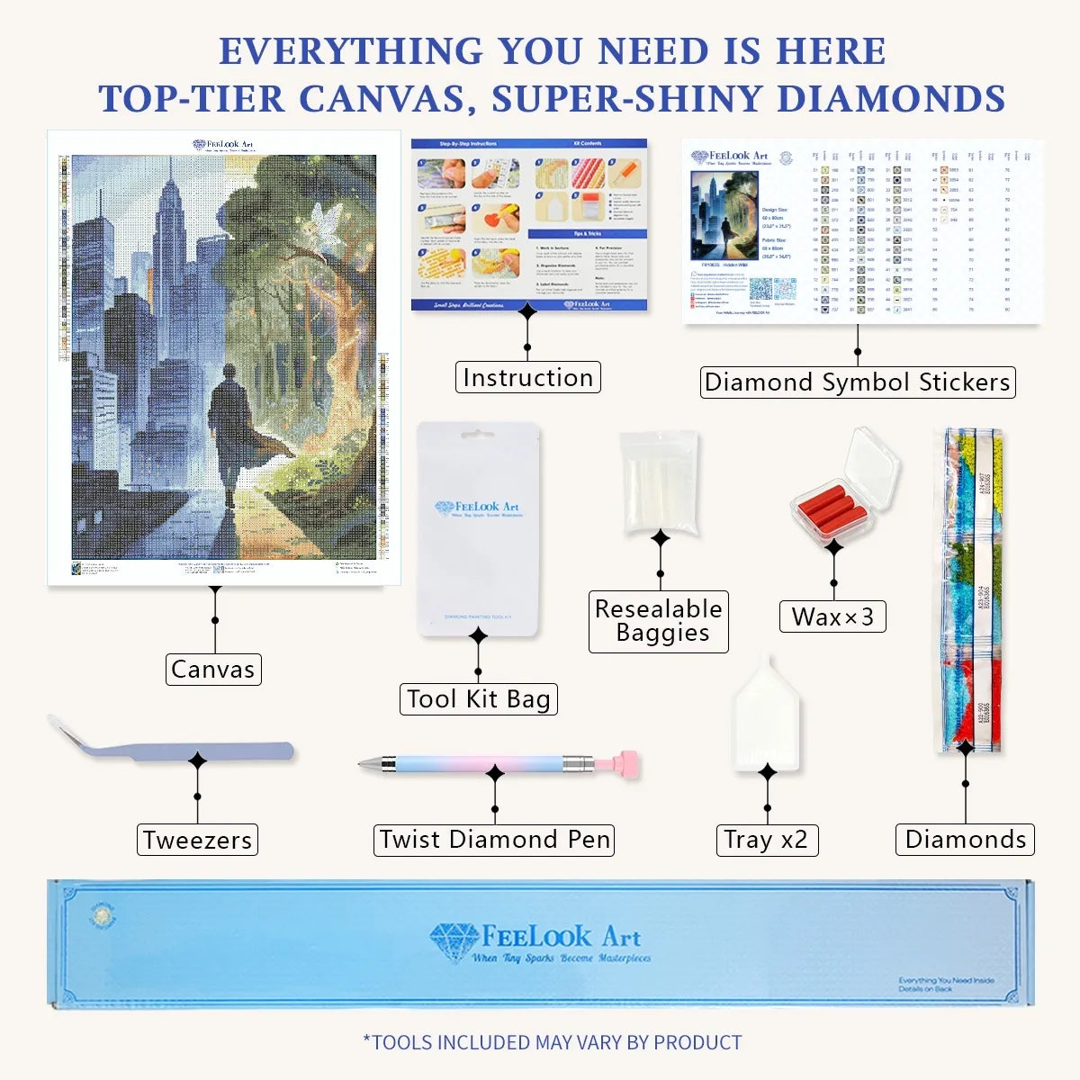 Professional Mystical & Fantasy Diamond Painting Kit including premium tools - FEELOOK Art