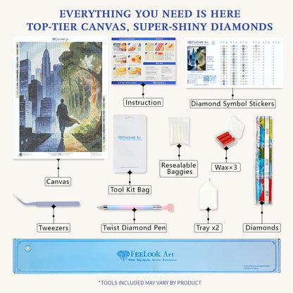 Professional Mystical & Fantasy Diamond Painting Kit including premium tools - FEELOOK Art