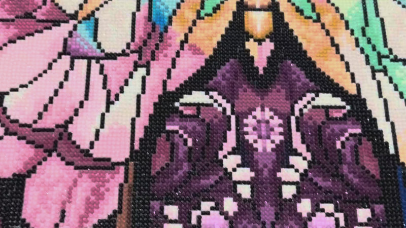 Prismatic Butterfly completed diamond painting shared by RESIN with KAT - FEELOOK Art