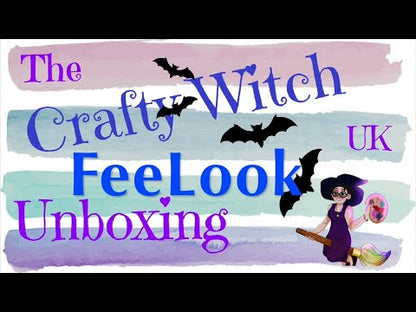 Unboxing video of the Mystic Witch of the Moon diamond painting kit, featuring premium flocked canvas, resin drills, and enchanting moon witch artwork - FEELOOK Art