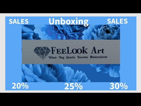 Unboxing video of the Ghost of Christmas Past diamond painting kit, featuring premium flocked canvas, resin drills, and classic Christmas storybook artwork - FEELOOK Art