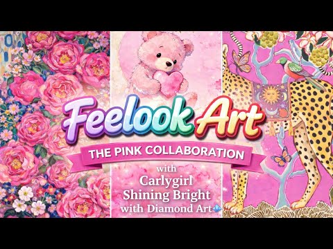 Unboxing video of the Bloom diamond painting kit, featuring premium flocked canvas, resin drills, and elegant floral artwork - FEELOOK Art