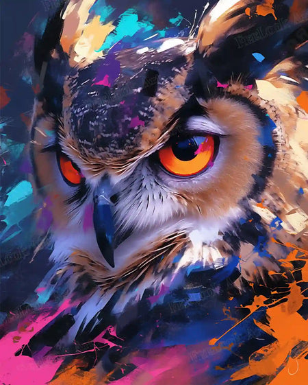 Sharp Gaze Vibrant Pop Art Diamond Painting - FEELOOK Art