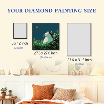 Silent Longing diamond painting size comparison chart - FEELOOK Art