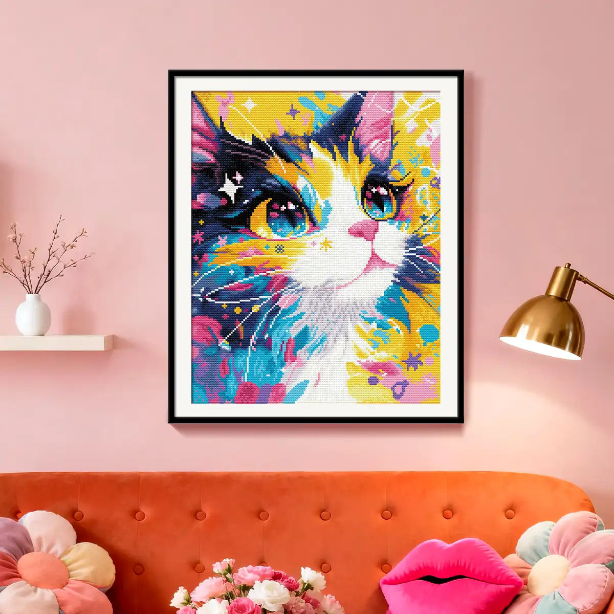 Starry Cat Diamond Painting Elevating Modern Home Decor - FEELOOK Art