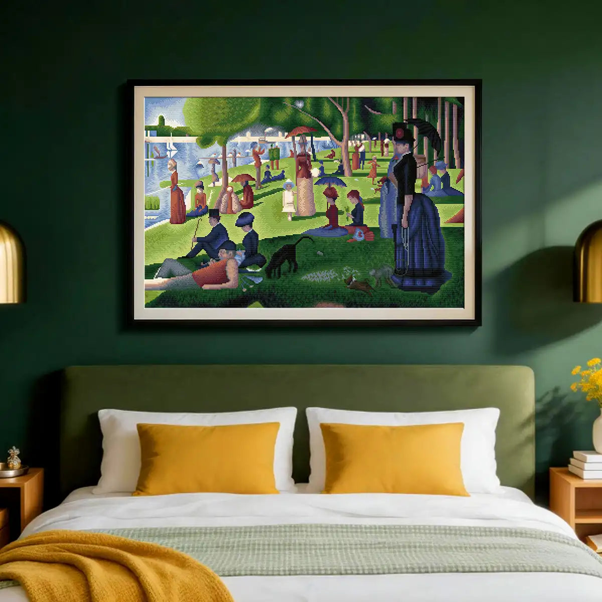 Impressionist La Grande Jatte diamond art bringing warmth and timeless elegance into cozy home décor - FEELOOK Art