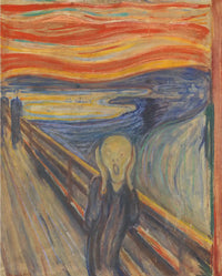 The Scream 5D diamond painting with swirling skies vivid emotion and sparkling resin drill texture effects - FEELOOK Art